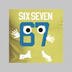 Six Seven 67 mikina s kapucou stiahnutelnou &scaron;n&uacute;rkami a klokankov&yacute;m vreckom vpredu